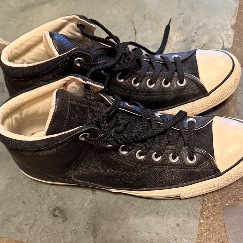 Converse Black and White High-Top Sneakers